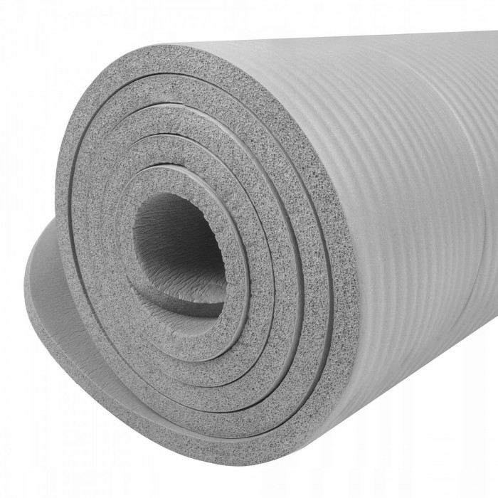 Килимок для фітнесу Springos NBR 1 см YG0032 Grey