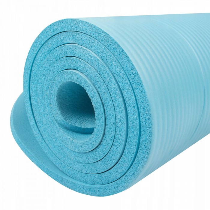 Килимок для фітнесу Springos NBR 1 см YG0033 Sky Blue