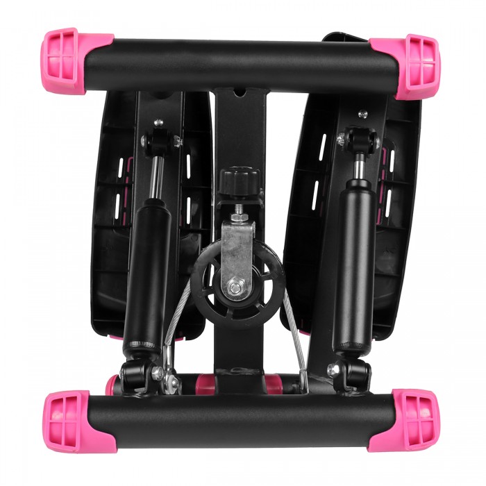 Степпер тренажер поворотний з еспандерами SportVida SV-HK0360 Black / Pink