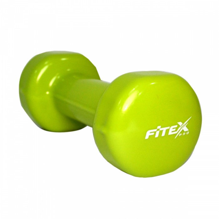 Гантель для фітнесу 2 кг вінілова Fitex MD2015-2V Гантель для фітнесу 2 кг вінілова Fitex MD2015-2V
