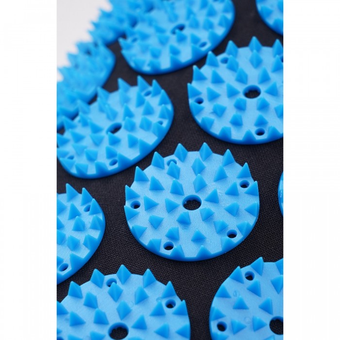 Коврик акупунктурный с валиком SportVida Аппликатор Кузнецова 66 x 40 см SV-HK0407 Black/Blue