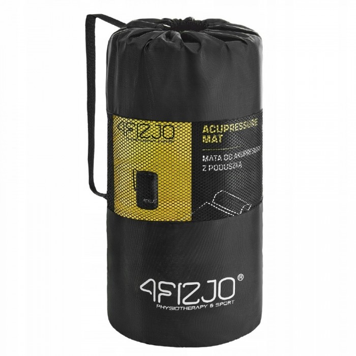 Килимок акупунктурний з валиком 4FIZJO Classic Mat Аплікатор Кузнєцова Navy Green/Gold (P-5907739313300)