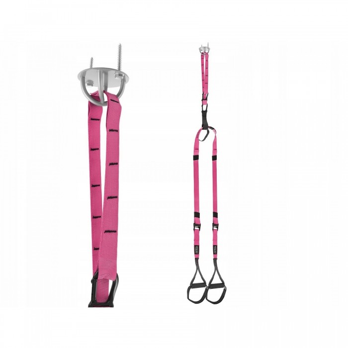 Петлі для функціонального тренінгу 4FIZJO TRX Black/Pink (P-5907739314109)
