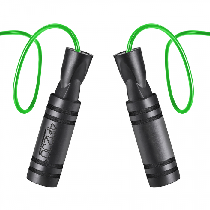 Скакалка з підшипниками 4FIZJO Basic Black/Green (P-5907739313157)