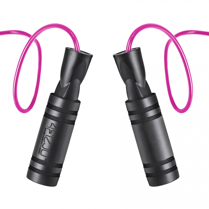 Скакалка с подшипниками 4FIZJO Basic Black/Pink (P-5907739313140)