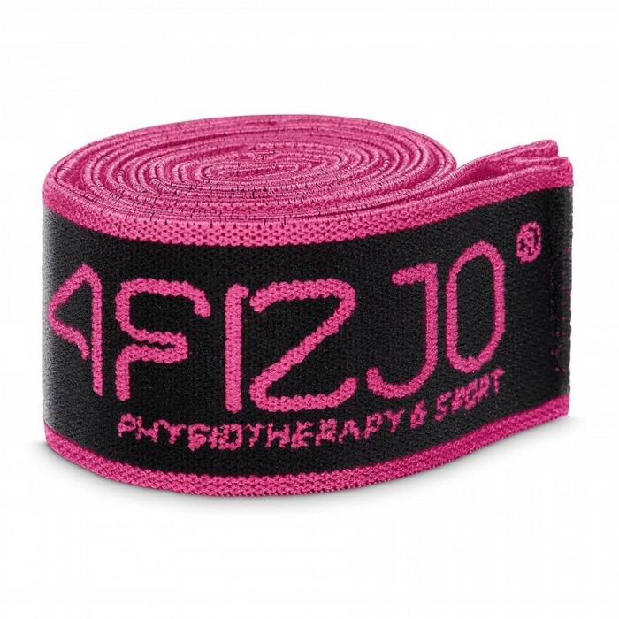 Еспандер з петлями для розтяжки 4FIZJO 90 см Black/Pink (P-5907739313782)