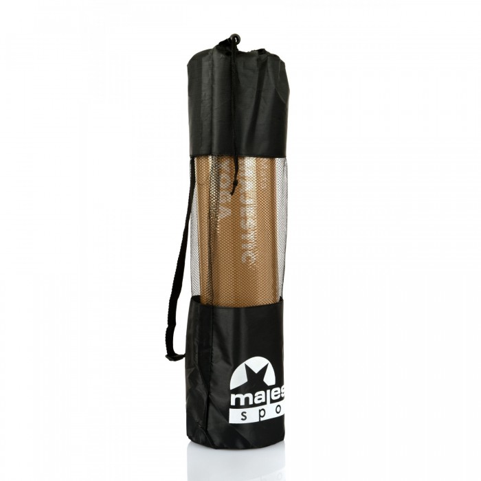Коврик для йоги и фитнеса Majestic Sport TPE 6 мм GVT5010/A Black/Grey