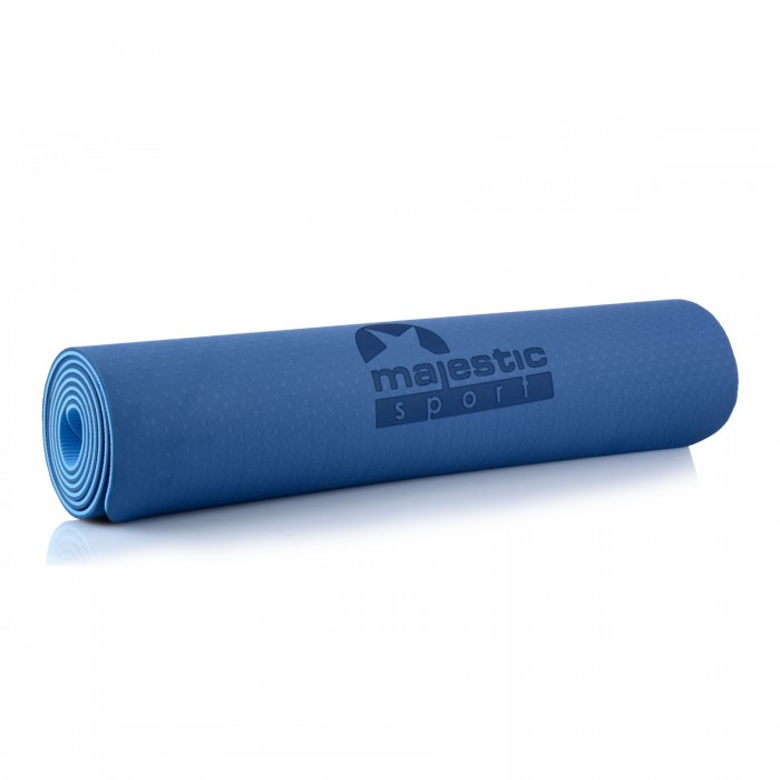 Коврик для йоги Majestic Sport TPE 6 мм GVT5010/B Blue/Sky Blue