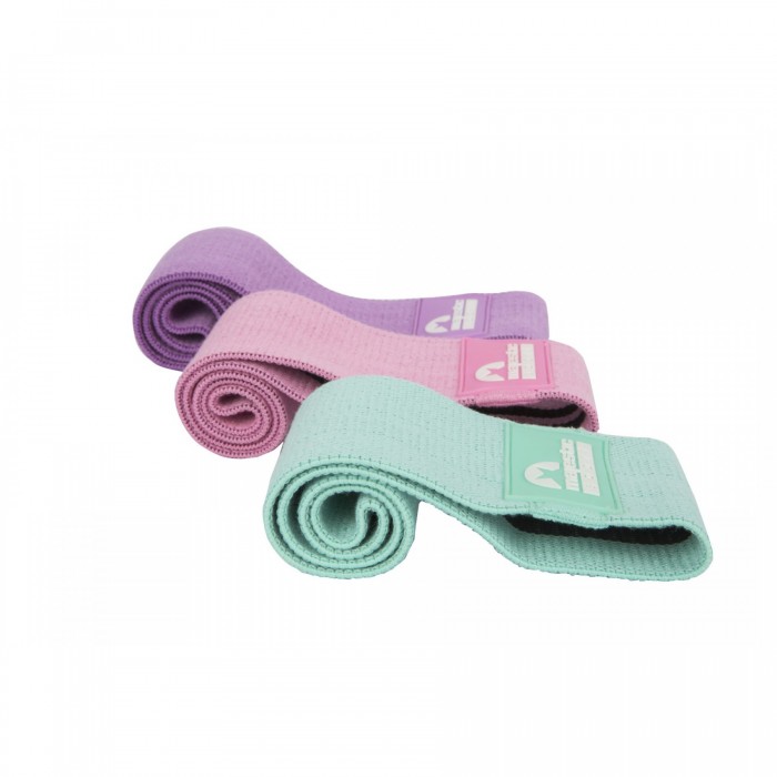 Резинки для фитнеса из ткани Majestic Sport Hip Band набор 3 шт 13-37 кг M-HB-4503