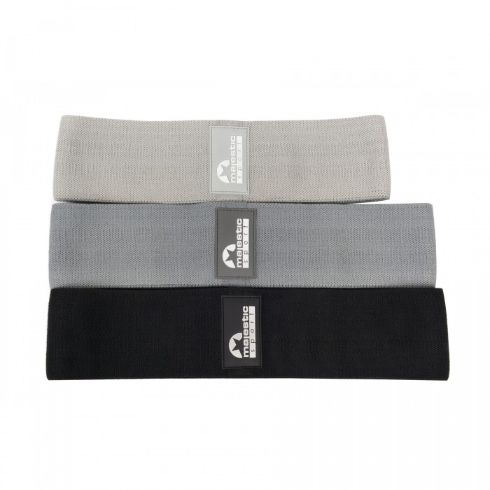 Резинки для фитнеса из ткани Majestic Sport Hip Band набор 3 шт 13-37 кг M-HB-4504