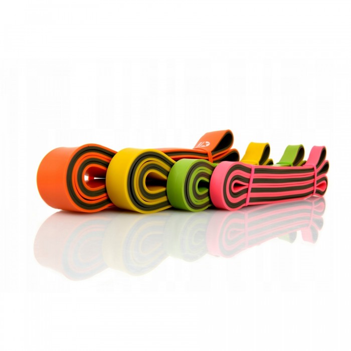 Гумові петлі для підтягувань Majestic Sport Pro Power Band BiColor набір 4 шт 7-40 кг M-PB-4019