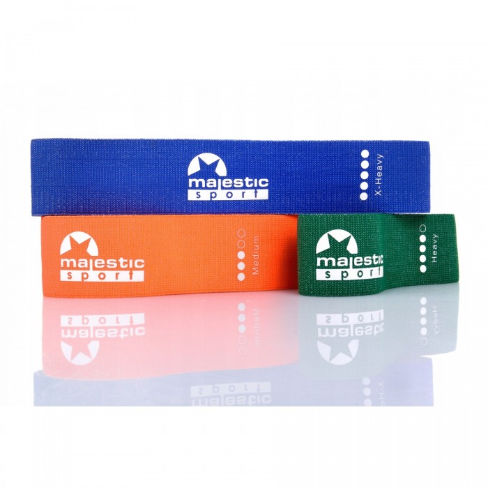 Набор тканевых резинок для фитнеса Majestic Sport Loop Band 3 шт 11-20 кг M-LB-4607