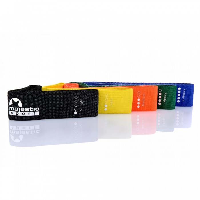 Набор тканевых резинок для фитнеса Majestic Sport Loop Band 5 шт 2-20 кг M-LB-4606