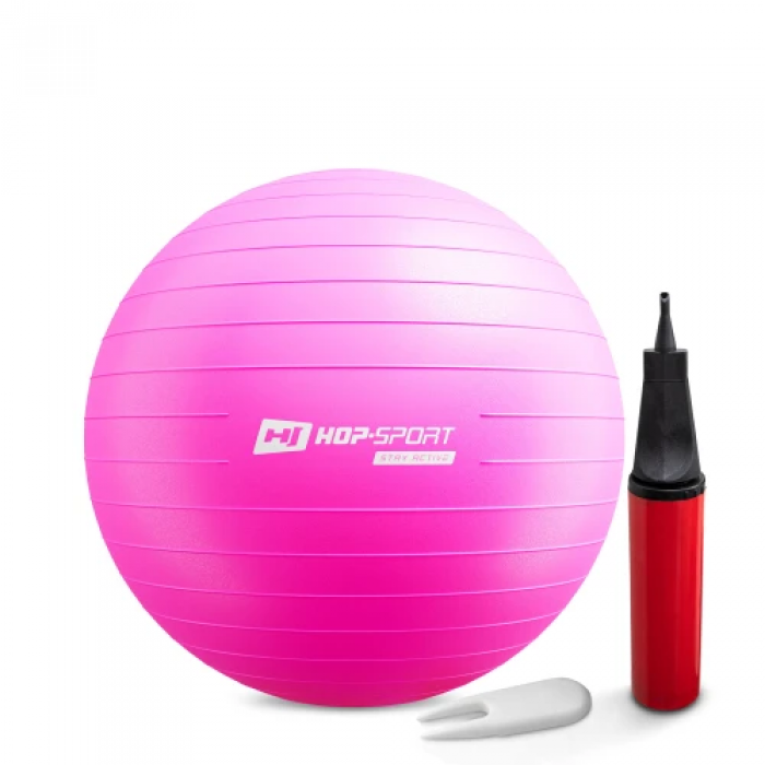 Фитбол Hop-Sport 55см маджента + насос Фитбол Hop-Sport 55см маджента + насос