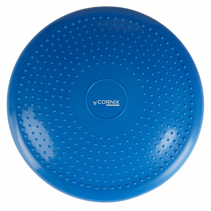 Балансувальна подушка-диск Cornix 33 см (сенсомоторна) масажна XR-0054 Blue