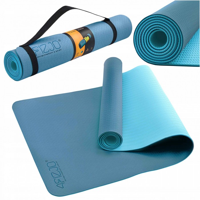 Коврик спортивный 4FIZJO TPE 4 мм для йоги 4FJ0334 Blue/Sky Blue Коврик спортивный 4FIZJO TPE 4 мм для йоги 4FJ0334 Blue/Sky Blue