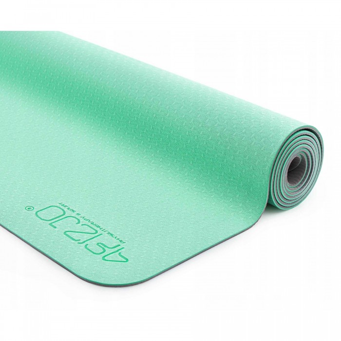 Коврик спортивный 4FIZJO TPE 4 мм для йоги 4FJ0335 Mint/Grey