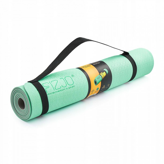Коврик спортивный 4FIZJO TPE 4 мм для йоги 4FJ0335 Mint/Grey