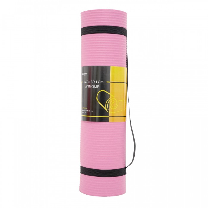 Коврик спортивный Cornix NBR 183 x 61 x 1 cм для йоги и фитнеса XR-0010 Pink