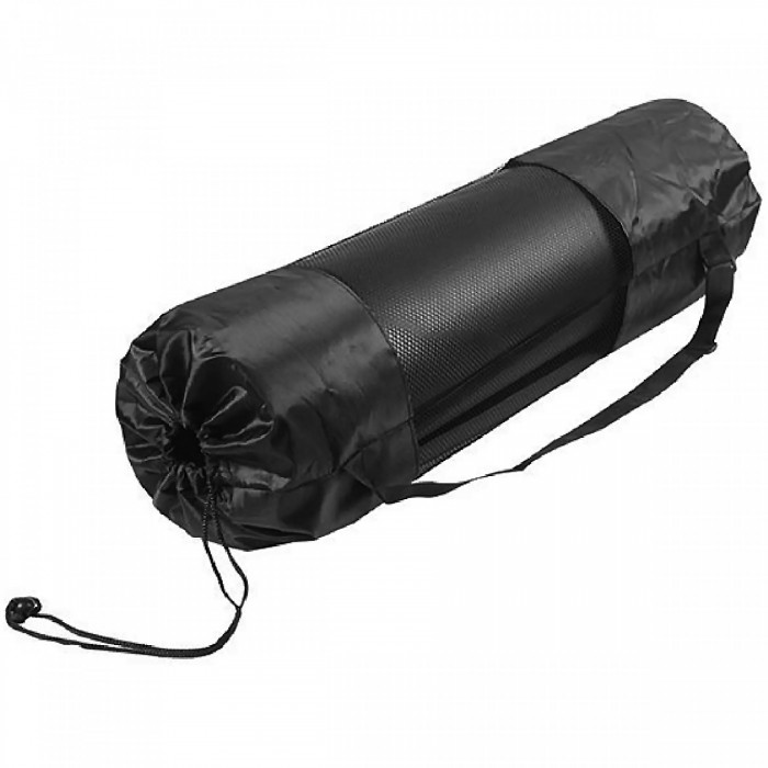 Килимок спортивний SportVida NBR 1 cм для йоги та фітнесу SV-HK0362 Black