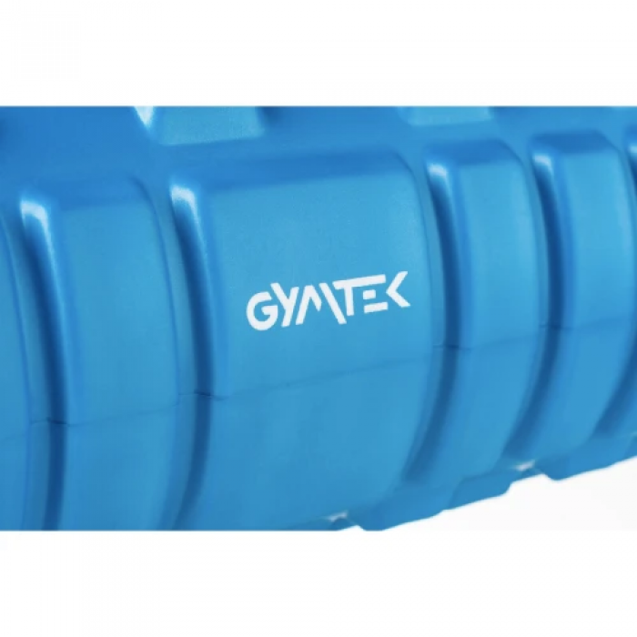 Масажний ролик Gymtek для йоги та фітнесу EVA 33*14 см синій