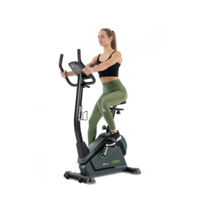 Велотренажер Hop-Sport HS-120H Argo чорно-зелений + мат