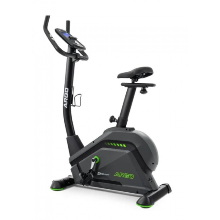 Велотренажер Hop-Sport HS-120H Argo чорно-зелений + мат