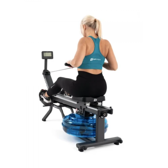 Гребной тренажер Hop-Sport HS-160WR Hydro с водным сопротивлением + мат