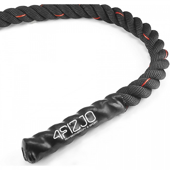 Канат тренувальний 4FIZJO Battle Rope 9 м для кросфіту Black (P-5907739312242)