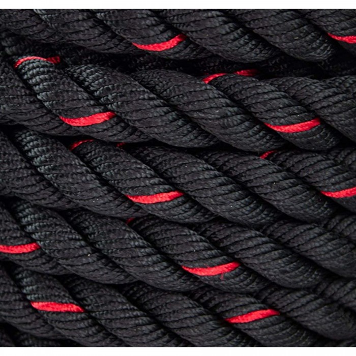 Канат тренувальний 4FIZJO Battle Rope 9 м для кросфіту Black (P-5907739312242)