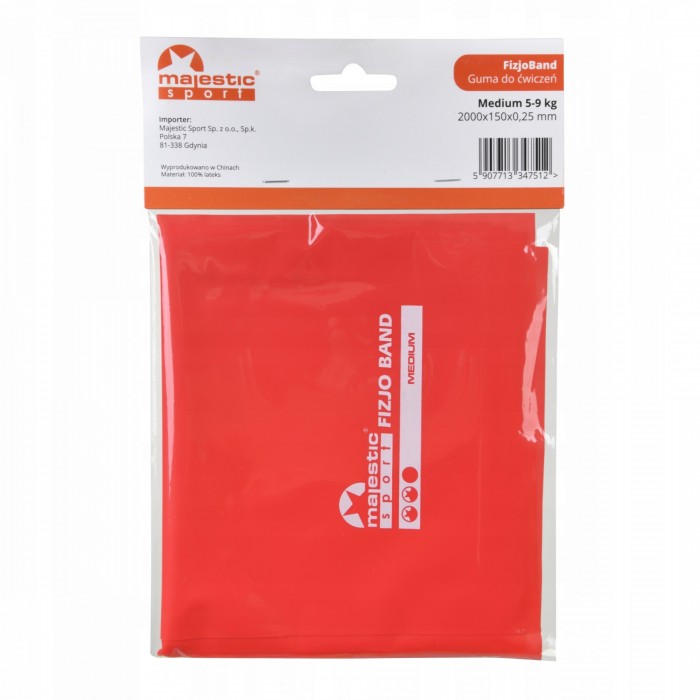 Лента-эспандер Majestic Sport FizjoBand 200 х 15 см для спорта и реабилитации 5-9 кг 34751