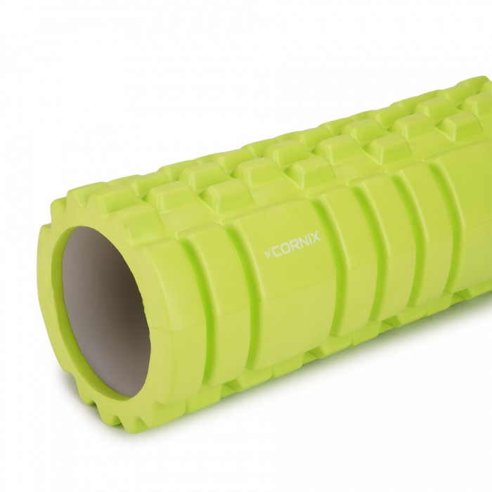 Масажний ролик Cornix EVA 33 x 14 см (валик, ролер) XR-0034 Green