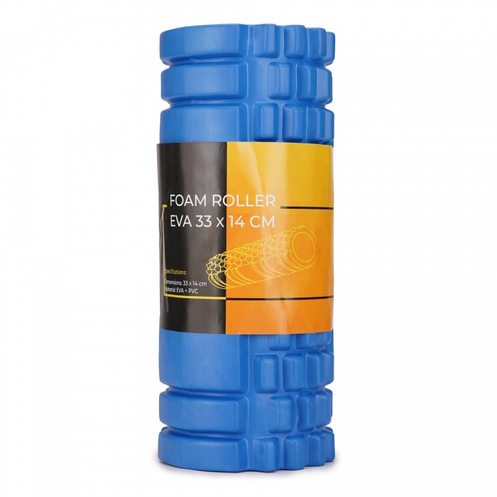 Массажный ролик Cornix EVA 33 x 14 см (валик, роллер) XR-0035 Blue