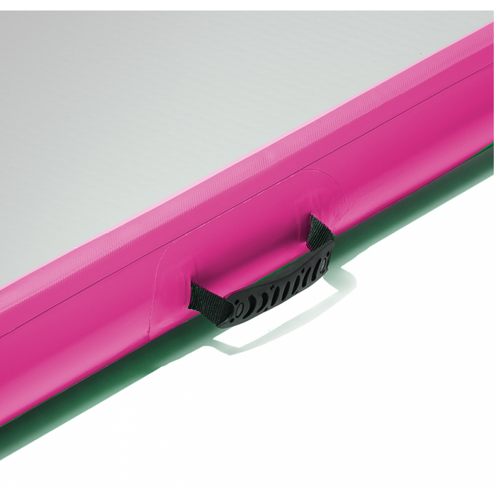 Мат гімнастичний надувний 4FIZJO Air Track Mat 400 x 100 x 15 см White/Pink (P-5907739311788)