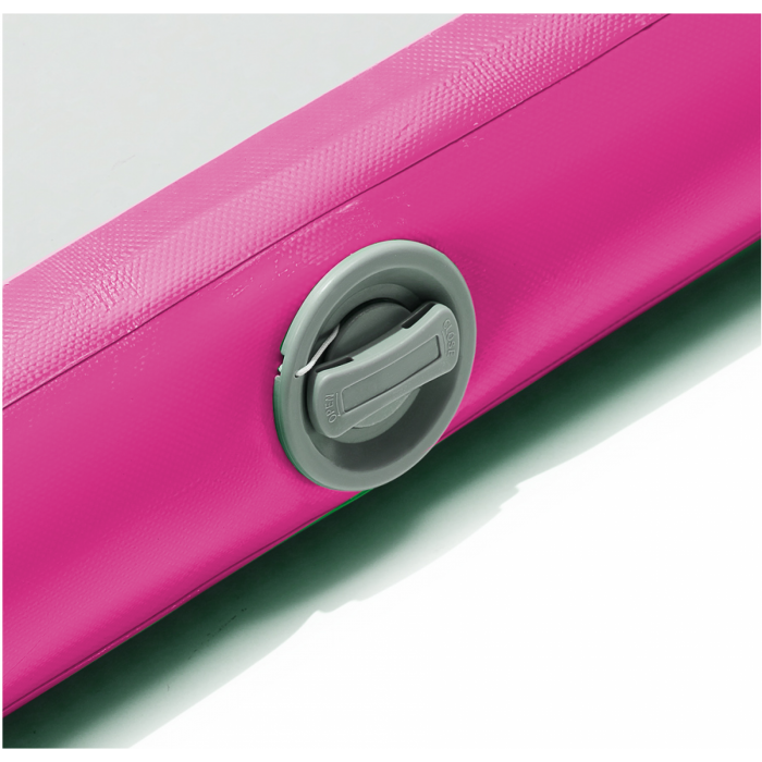 Мат гімнастичний надувний 4FIZJO Air Track Mat 400 x 100 x 15 см White/Pink (P-5907739311788)