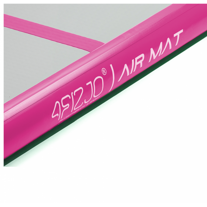 Мат гімнастичний надувний 4FIZJO Air Track Mat 400 x 100 x 15 см White/Pink (P-5907739311788)