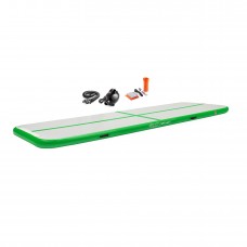 Мат гімнастичний надувний 4FIZJO Air Track Mat 500 x 100 x 15 см White/Orange (P-5907739311795)