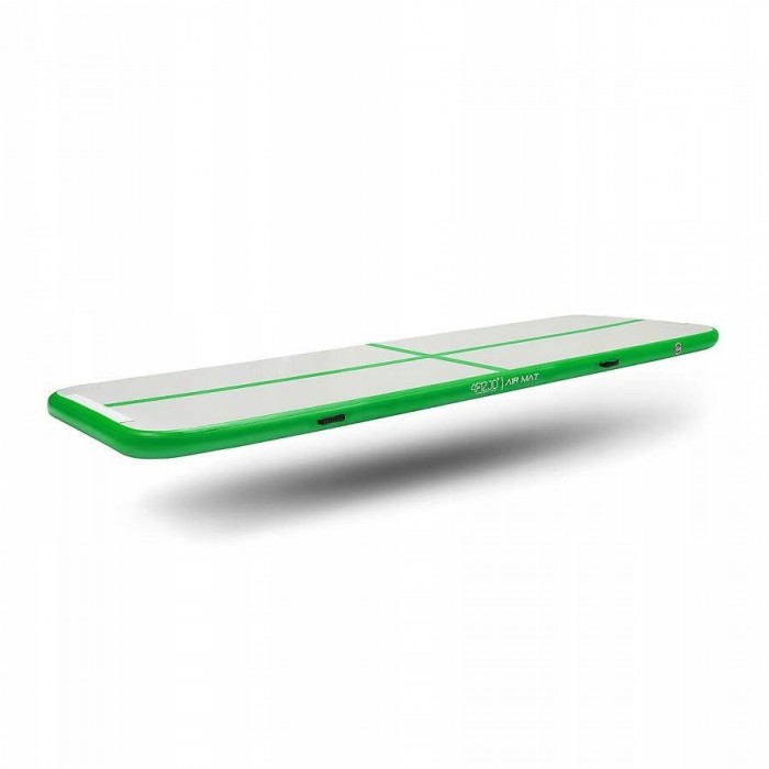 Мат гімнастичний надувний 4FIZJO Air Track Mat 500 x 100 x 15 см White/Orange (P-5907739311795)