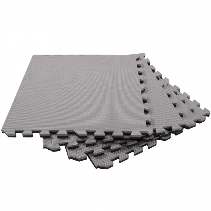 Мат-пазл (ластівчин хвіст) Springos Mat Puzzle EVA 120 x 120 x 2 см FM0009 Black/Grey