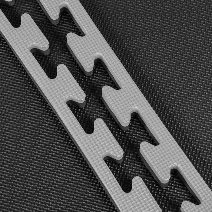 Мат-пазл (ластівчин хвіст) Springos Mat Puzzle EVA 120 x 120 x 2 см FM0009 Black/Grey