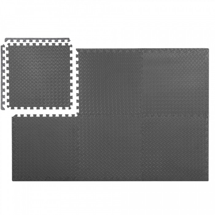 Мат-пазл (ласточкин хвост) Springos Mat Puzzle EVA 180 x 120 x 1.2 cм FM0005A Graphite