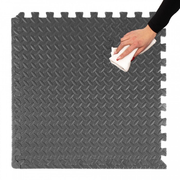 Мат-пазл (ласточкин хвост) Springos Mat Puzzle EVA 180 x 120 x 1.2 cм FM0005A Graphite