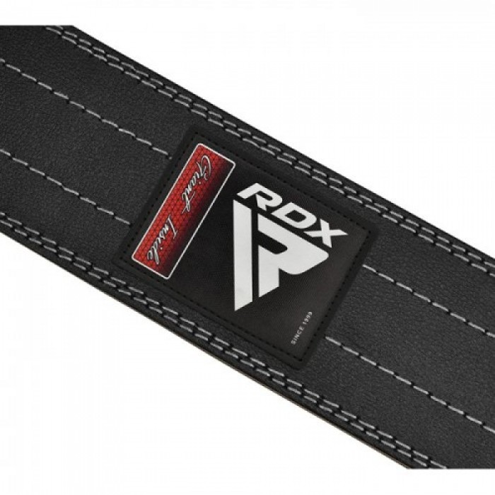 Пояс для важкої атлетики RDX Leather Black/White L