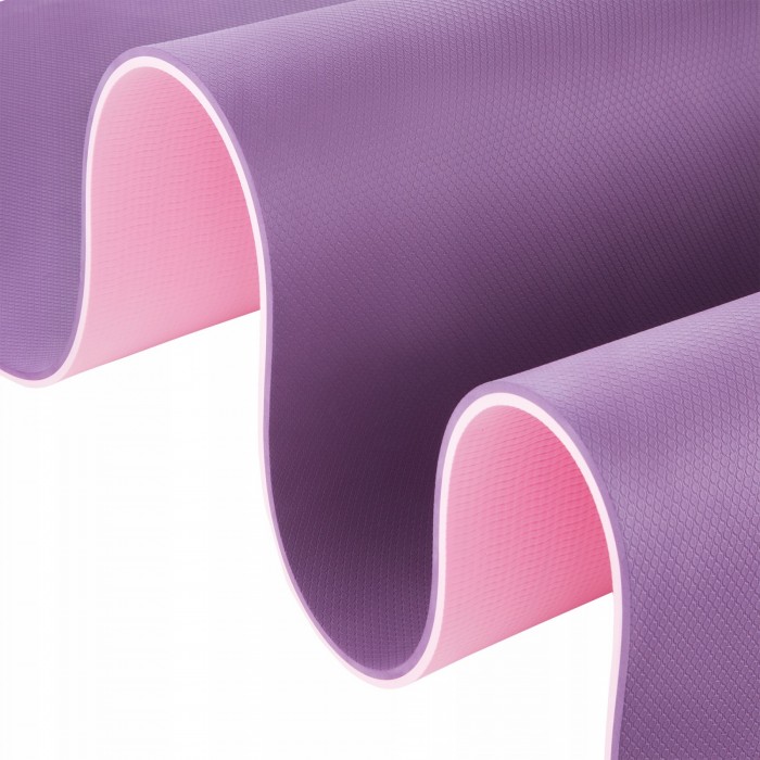 Килимок (мат) спортивний 4FIZJO TPE 180 x 60 x 1 см для йоги та фітнесу Violet/Pink (P-5907739316967)