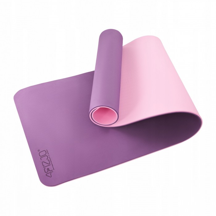 Килимок (мат) спортивний 4FIZJO TPE 180 x 60 x 1 см для йоги та фітнесу Violet/Pink (P-5907739316967)