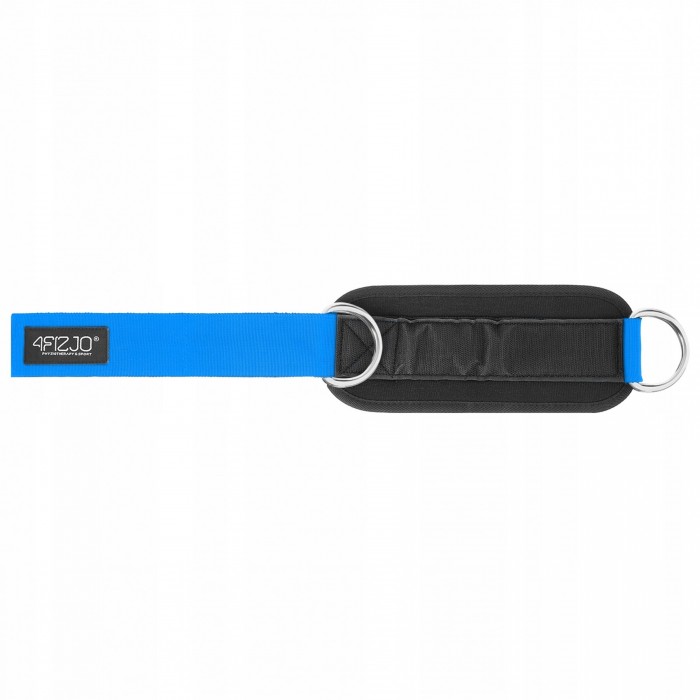 Манжети для тяги 4FIZJO Ankle Strap 2 шт Black/Blue (P-5907739314833)