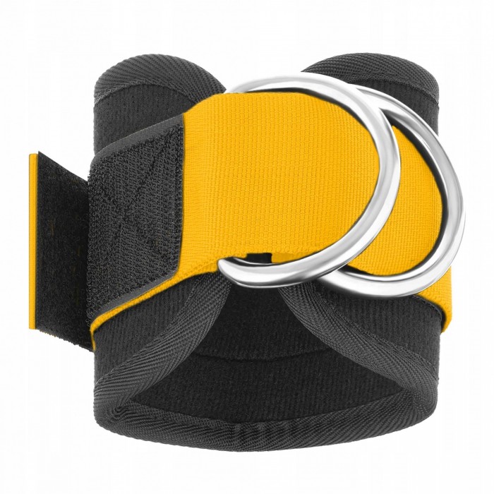 Манжети для тяги 4FIZJO Ankle Strap 2 шт Black/Orange (P-5907739314826)