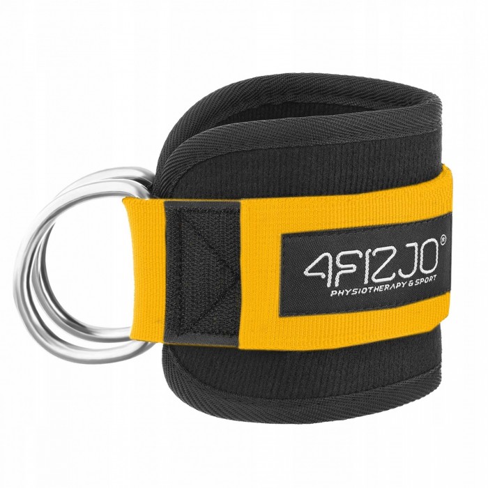Манжети для тяги 4FIZJO Ankle Strap 2 шт Black/Orange (P-5907739314826)
