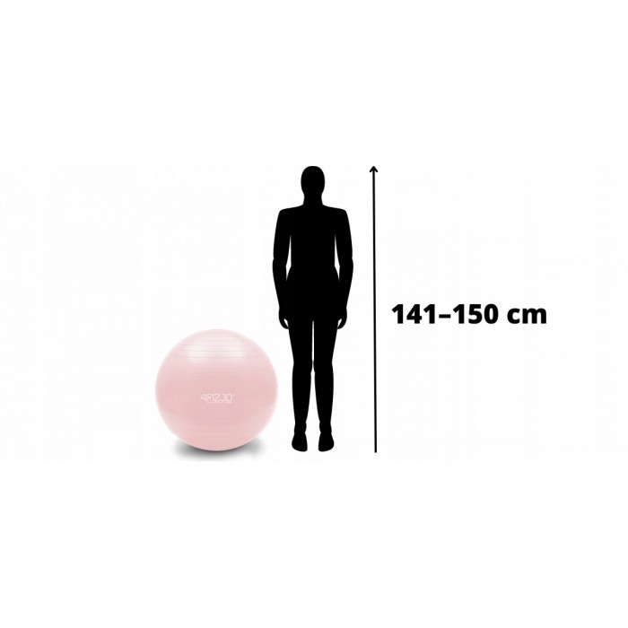 Мяч для фитнеса (фитбол) 4FIZJO 55 см Anti-Burst Pink (P-5907739316271)