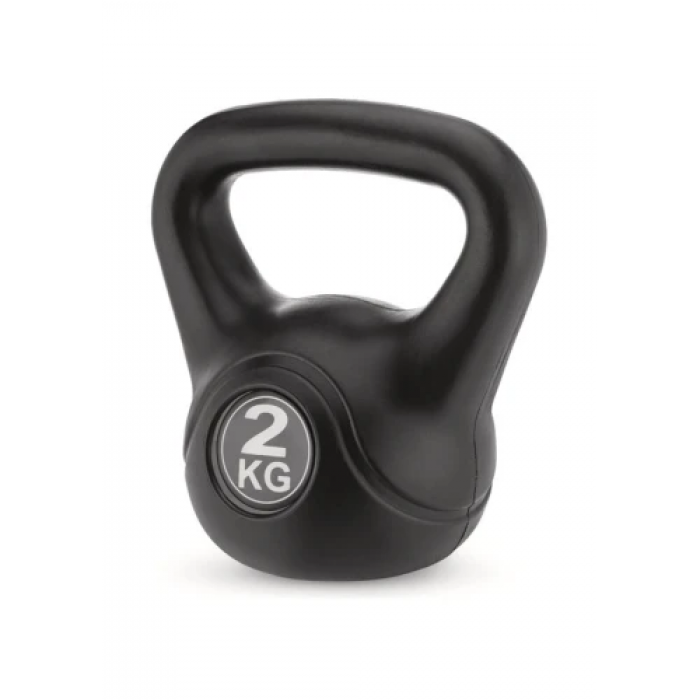 Гиря вінілова Gymtek 2 кг чорний